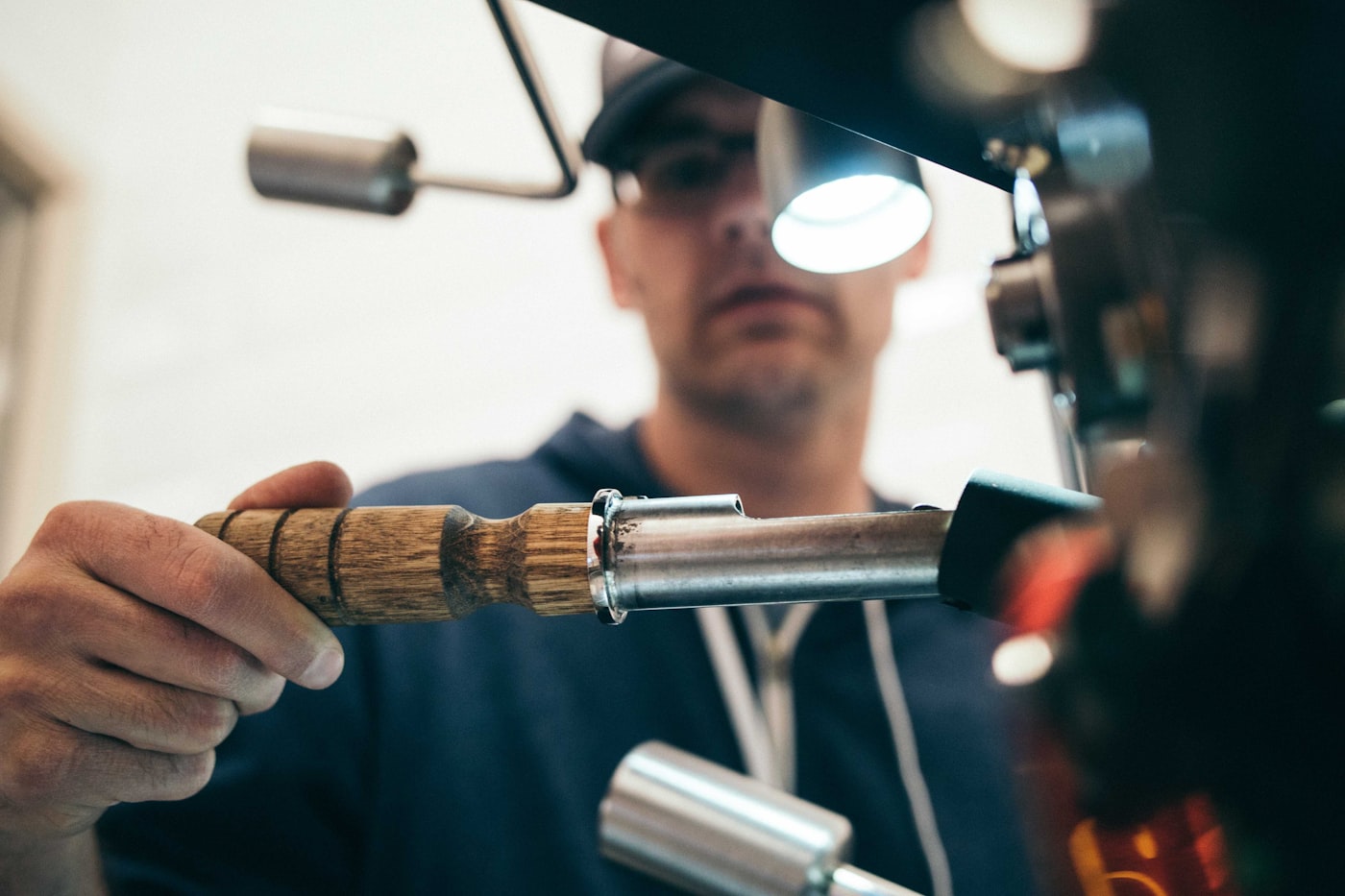 Mechanic working in garage