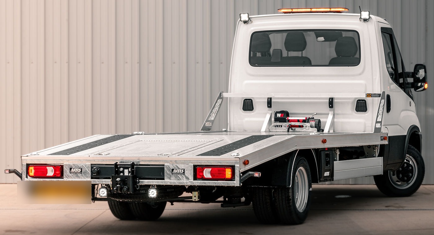 Vehicle recovery truck on the road
